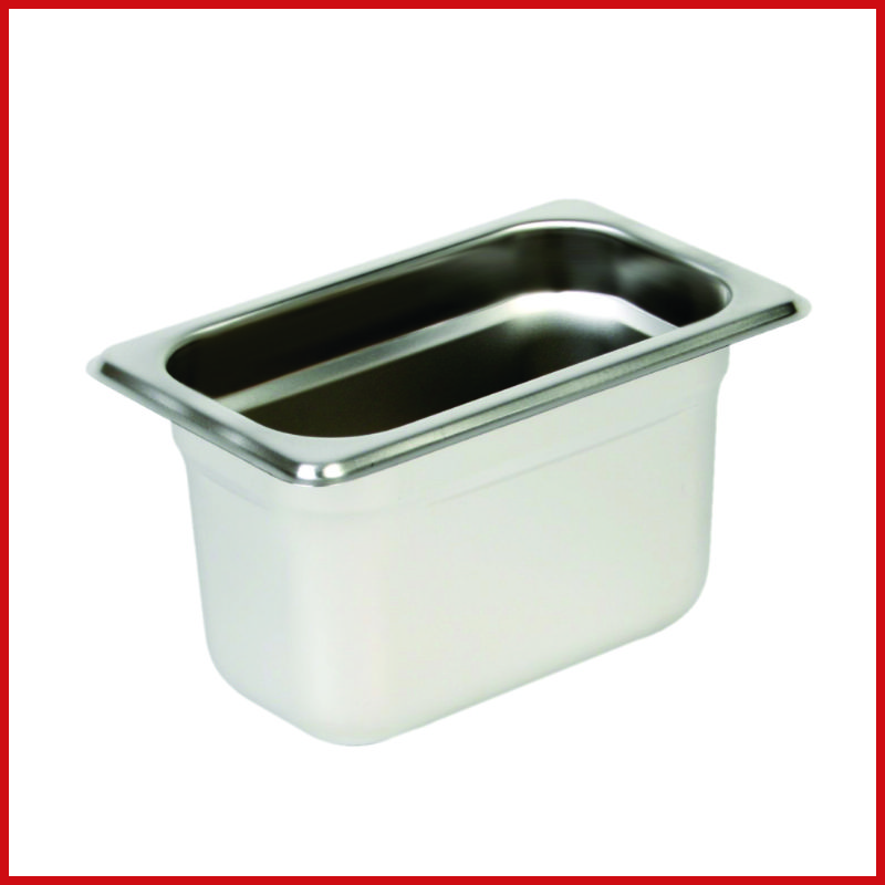 Stainless Steel Gastronorm Container - GN 1/9 - 100mm